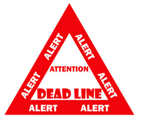 Bold red text "Alert" on a white background, ideal for emergency notifications, warnings, online security alerts, scam warnings, or urgent digital messages.