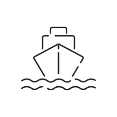 Summer set of web icons in line style. Summer vacation icons for web and mobile app. Travel, beach, tourism, summer holidays, hotel, relax, beach, luggage, passport, sunglasses. Line vector illustrati