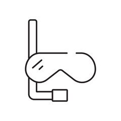 Summer set of web icons in line style. Summer vacation icons for web and mobile app. Travel, beach, tourism, summer holidays, hotel, relax, beach, luggage, passport, sunglasses. Line vector illustrati