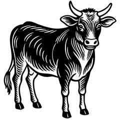 Isolated cartoon zebra with black and white stripes portraying wild animal safari wildlife