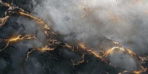 Abstract marble texture with gold veins (3)