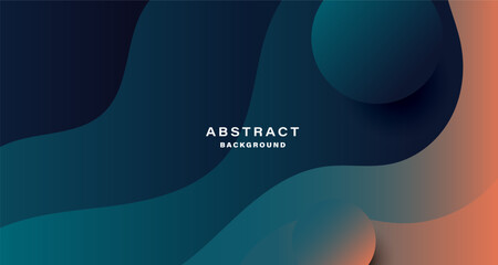 Fototapeta na wymiar Dark abstract background with smooth gradient curves.