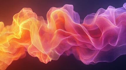 Obraz premium Abstract flowing lines of vibrant color