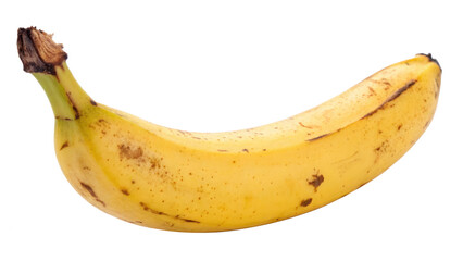 Single banana on transparent background


