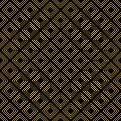 Repeating gold diamond shapes on a black background.