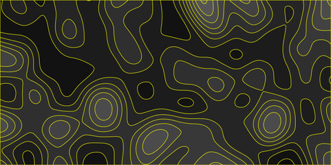 Abstract topographic contours map background, wave paper curved reliefs abstract background. geographic line map Modern design with topographic wavy pattern design for poster. vector illustration.	