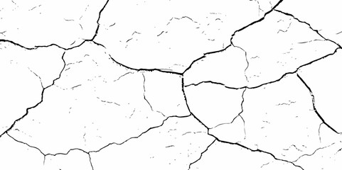 Dust or old grunge concrete building damaged grunge wall black and white texture effect white background.	