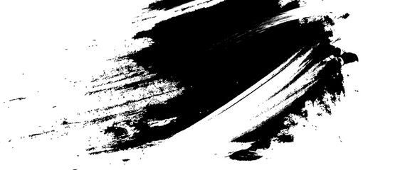Vector grunge brush strokes texture rough black scratches for wallpaper design.