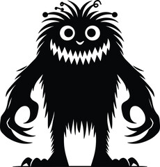 Ghost monster character halloween celebration vector illustration isolated on white background