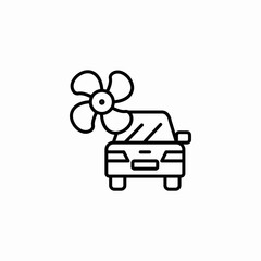 car fan icon sign vector