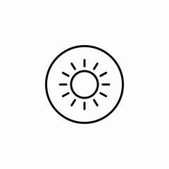 clear sun icon sign vector