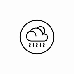 falling rain icon sign vector