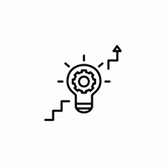 idea growth icon sign vector