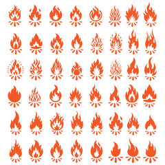 fire icons set , fire icons 
