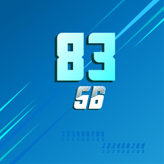 sport style number for your design