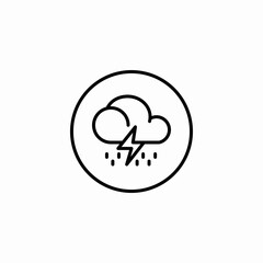 torrential rain icon sign vector