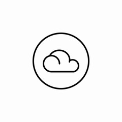 white cloud icon sign vector