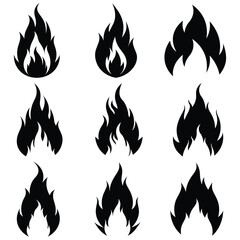 fire icons , fire icons set
