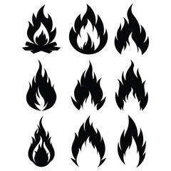 fire icons , fire icons set