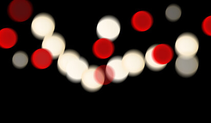 Fototapeta premium Christmas lights night view bokeh background