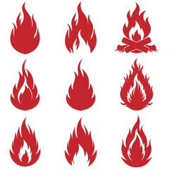 fire icons , fire icons set