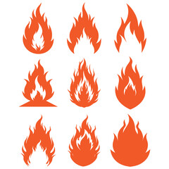 fire icons , fire icons set