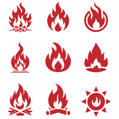 fire icons , fire icons set