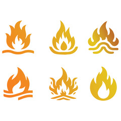 fire icons , fire icons set
