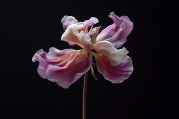 Obraz premium A beautiful flower on a dark background