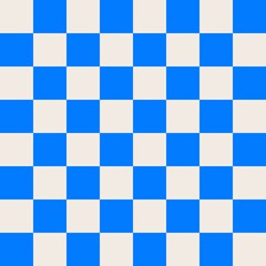 Seamless pattern with colorful check