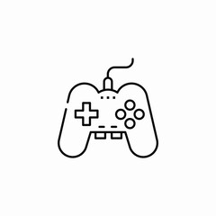 gamepad joystick icon sign vector