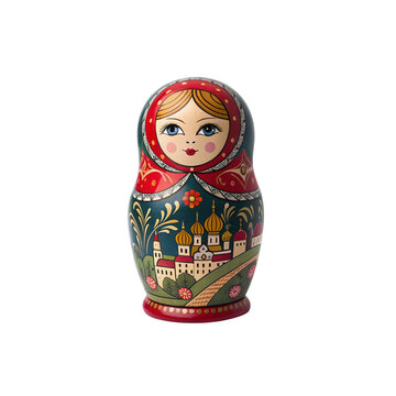 Traditional russian matryoshka doll