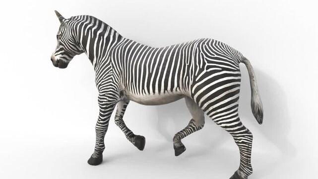 zebra animal 3d animation