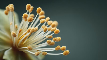 Fototapeta premium Thick Pollen Layer on Flower Anthers Macro