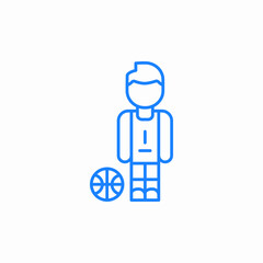 basketball player icon sign vector