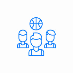 basketball team icon sign vector