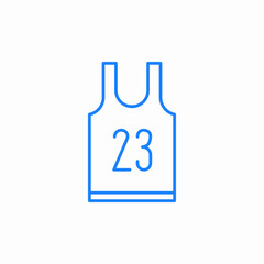 basketball uniform icon sign vector