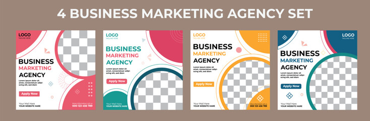 4 Poster Design Templates  Modern Editable Posters for Business, Events, and Marketing Use