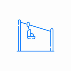 cable swing icon sign vector