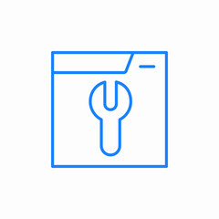 code repair icon sign vector