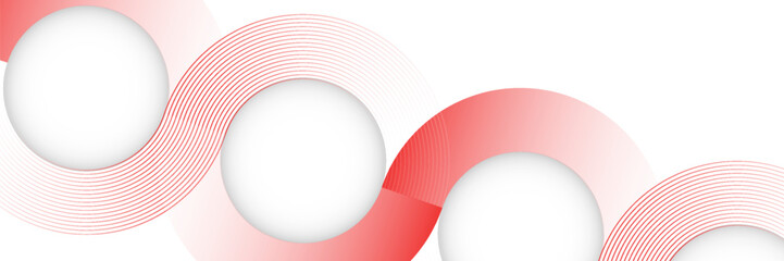 Abstract white background with red circle lines.vector eps10