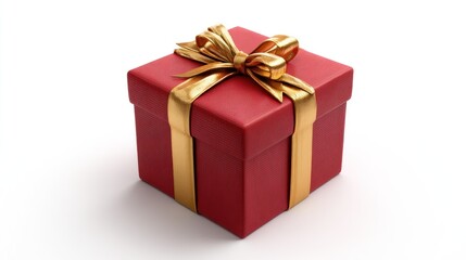 Red gift box with gold ribbon (5)