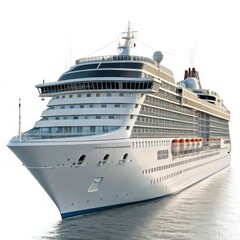 Obraz premium Luxury Cruise Ship A Detailed View of Sea Travel, vacation , oceanliner