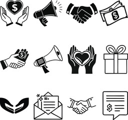 set of icons for business