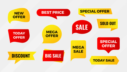 Sale Tag vector template. special offer, big sale, final sale, flash sale background. Discount Promotion marketing poster design for web and Social.