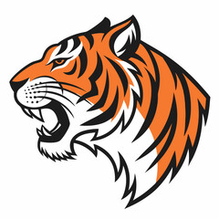 tiger head vector