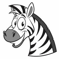 vector image of a zebra