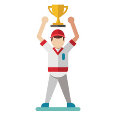 Dynamic Cricket Batsman Powerful Stance and Ready to Strike