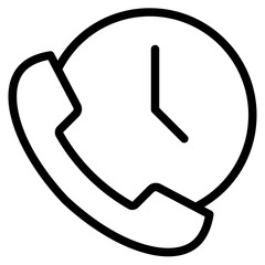 call time icon in vector illustration