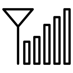 Signal icon in vector illustration